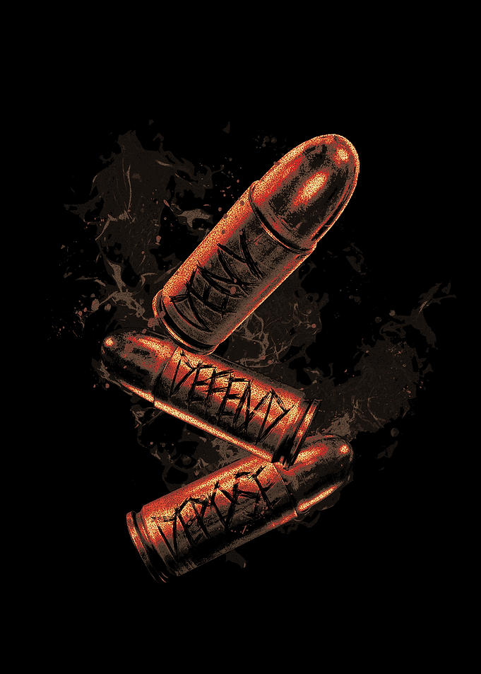 Bullet Art Deny Defend Depose