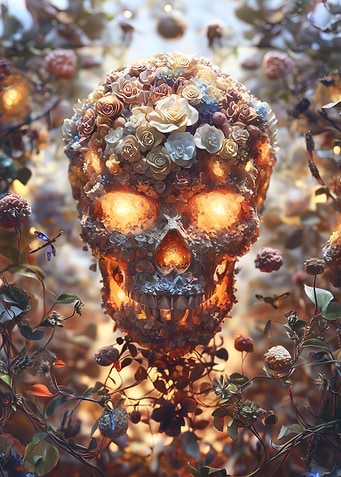 Floral Skull
