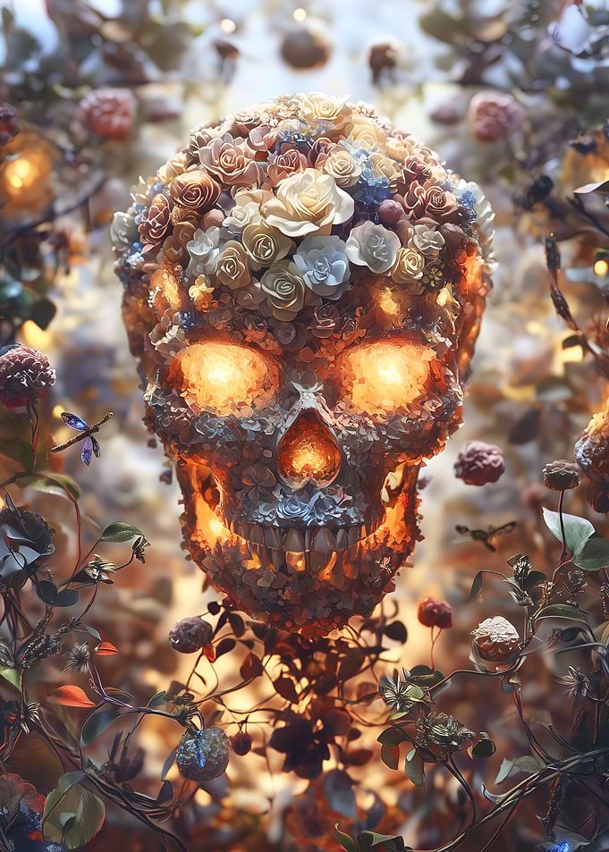 Floral Skull