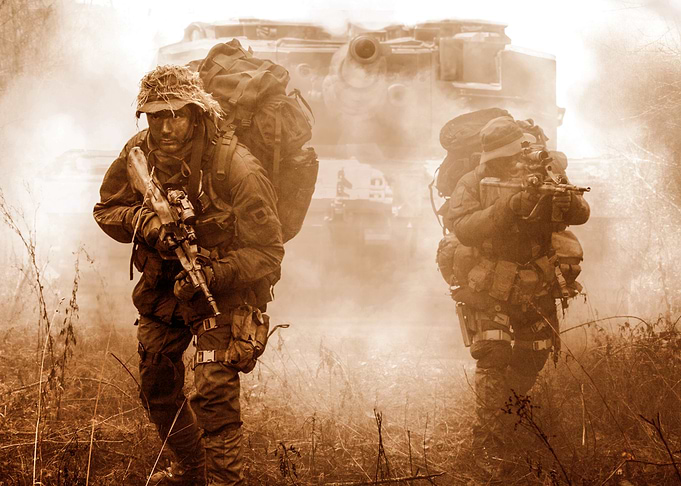 Soldiers in Combat