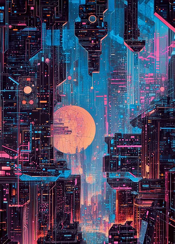 Digital City Twilight