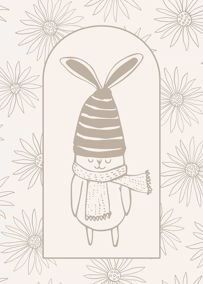 Cute Bunny in Winter