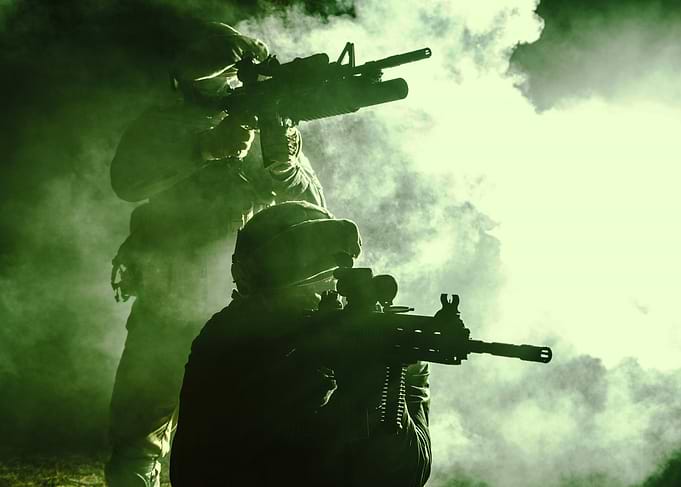 Soldiers in Smoke