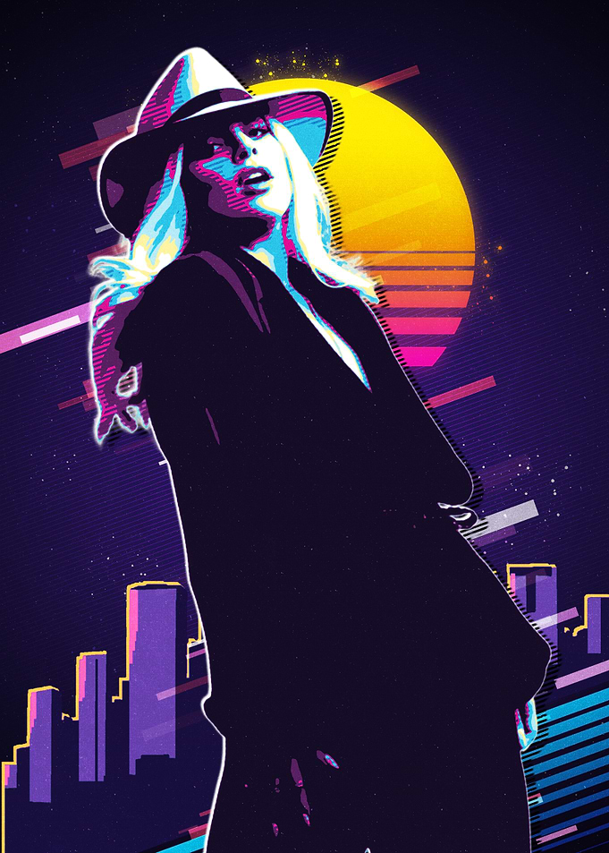 Lady Gaga Retro Art