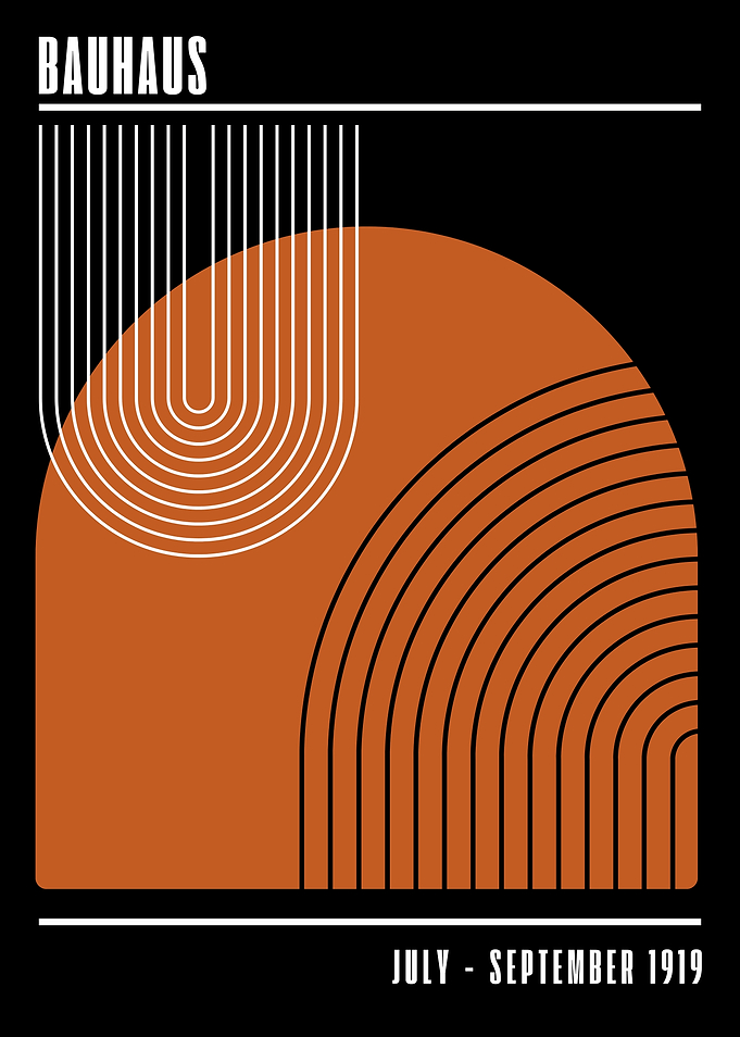 Bauhaus Geometric Art Print