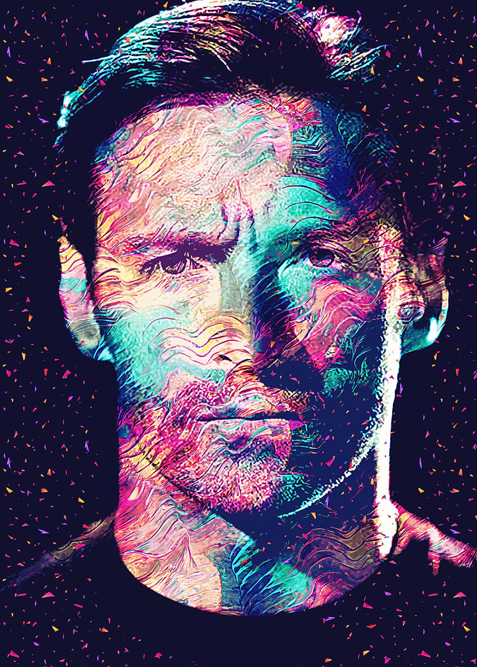 Abstract Portrait of a Man