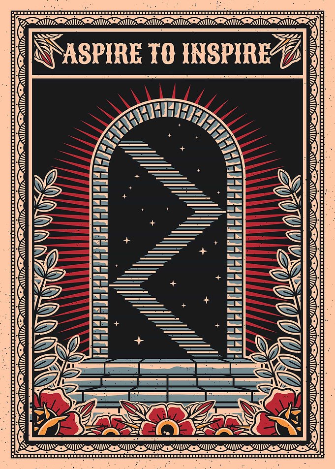 Aspire to Inspire Tattoo Design