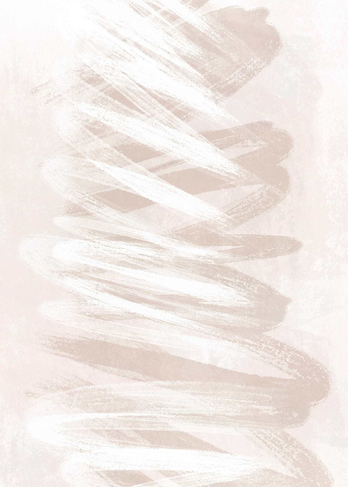 Abstract Beige Brushstrokes Two