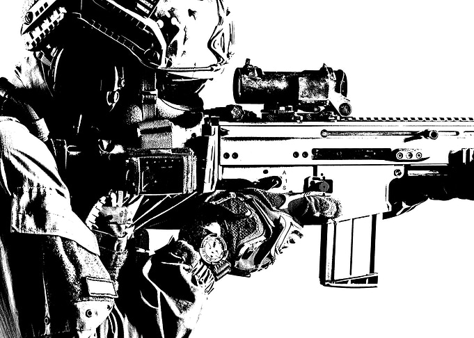 Soldier with Rifle