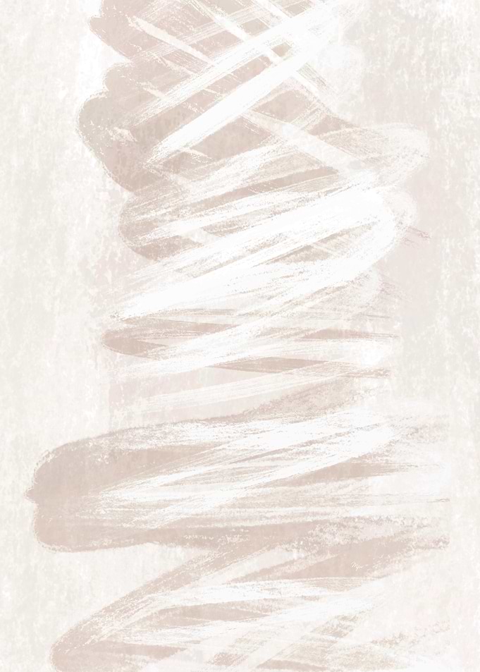 Abstract Beige Brushstrokes One