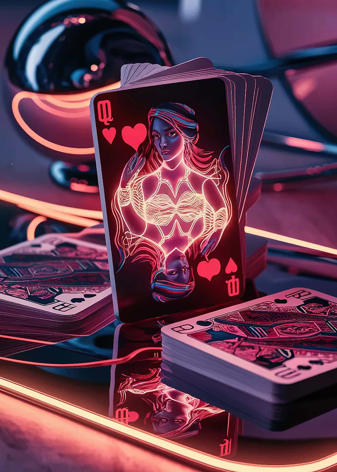 Queen of Hearts Playing Card