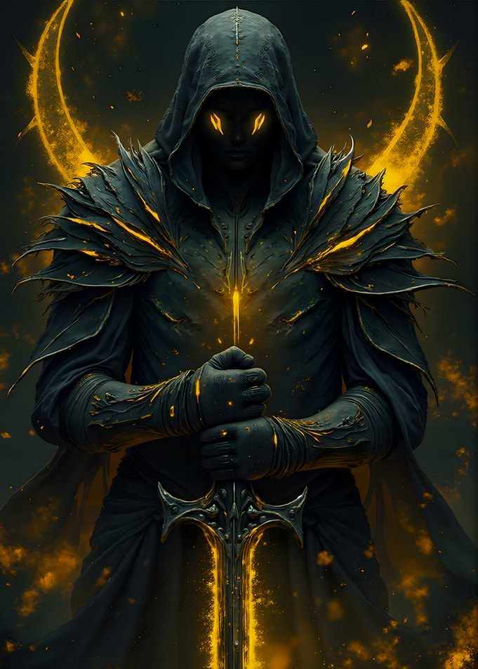 Dark Figure with Sword