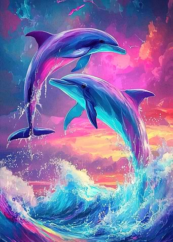 Dolphin Sunset