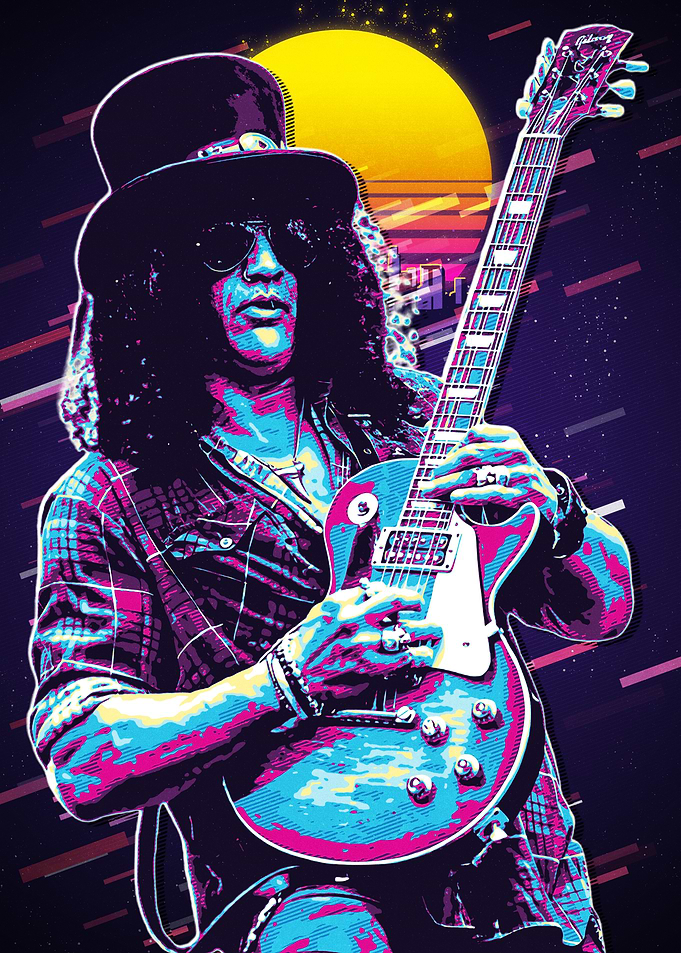 Slash 80s Retro Art
