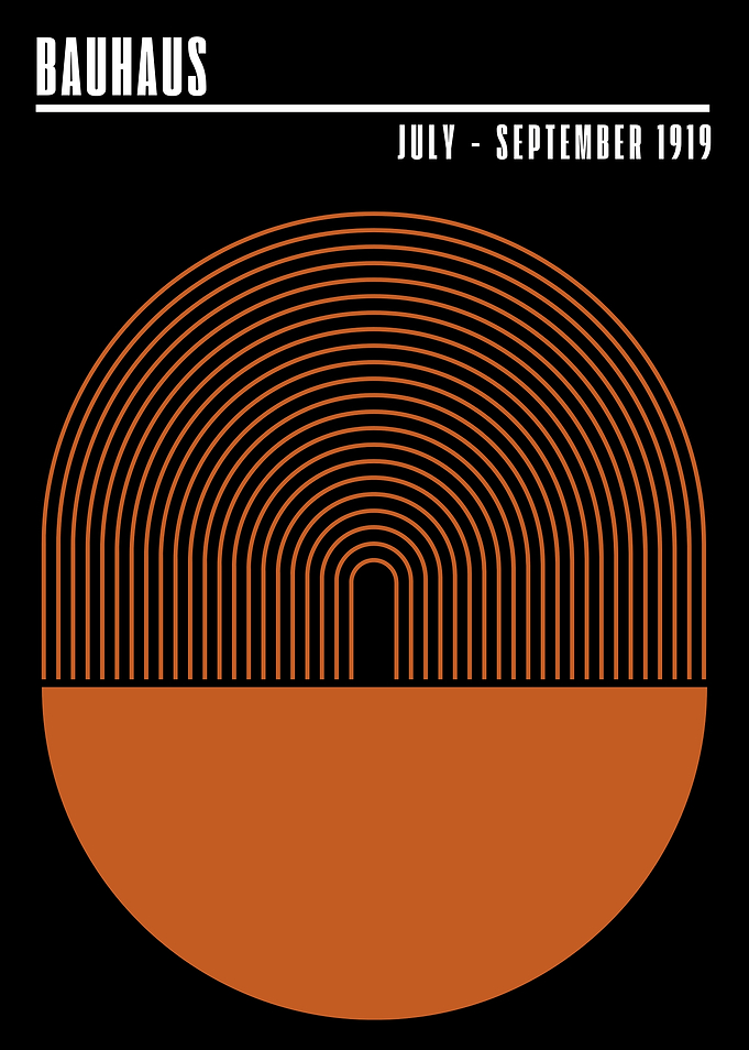 Bauhaus Geometric Art Print