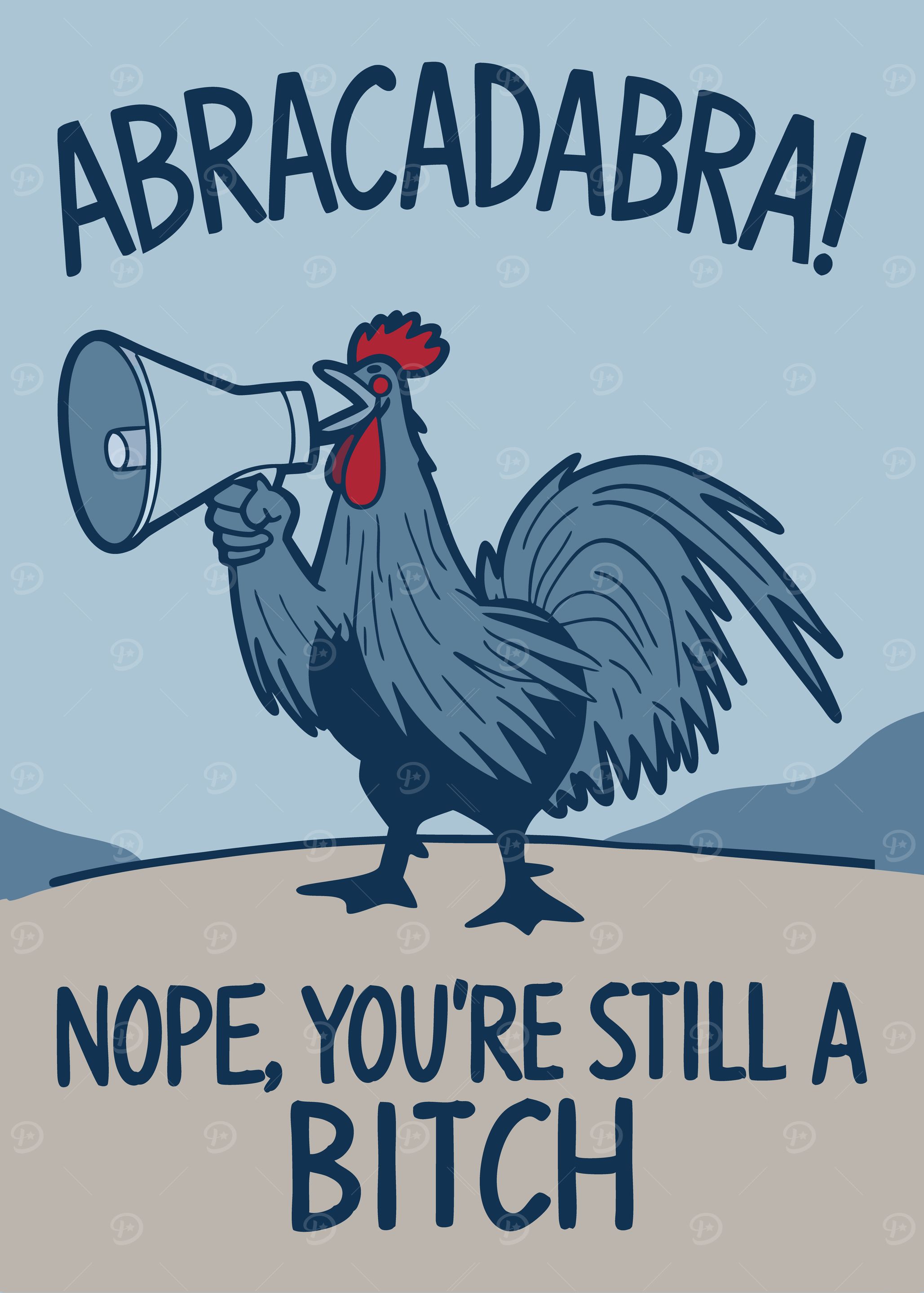 Rooster with Megaphone