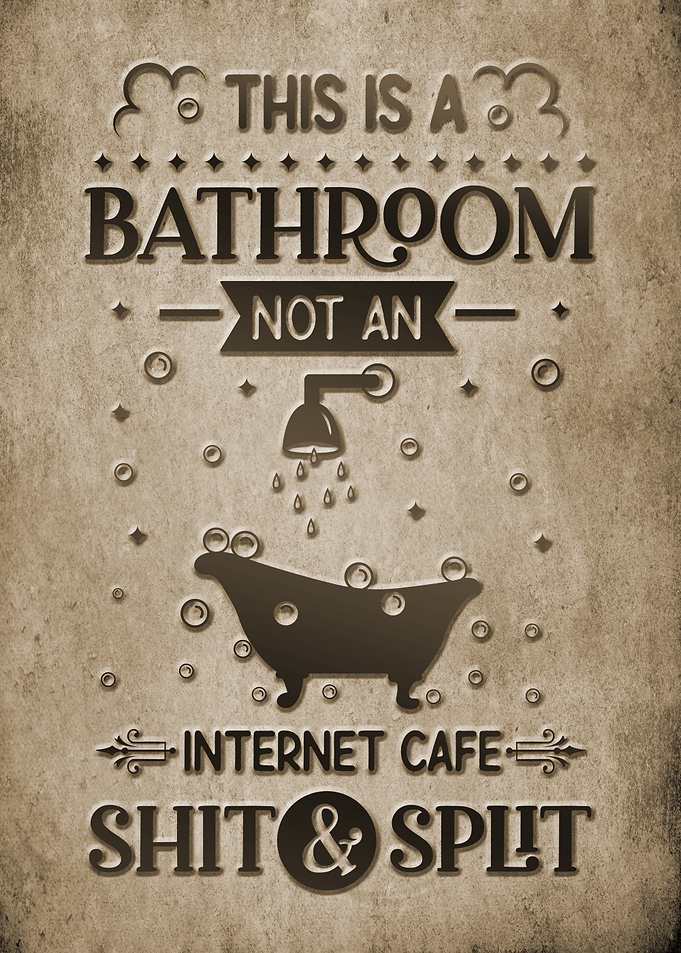 Bathroom Not Internet Cafe
