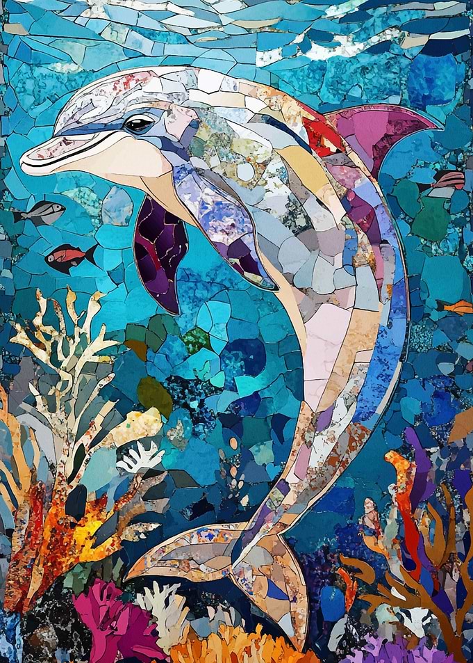 Mosaic Dolphin