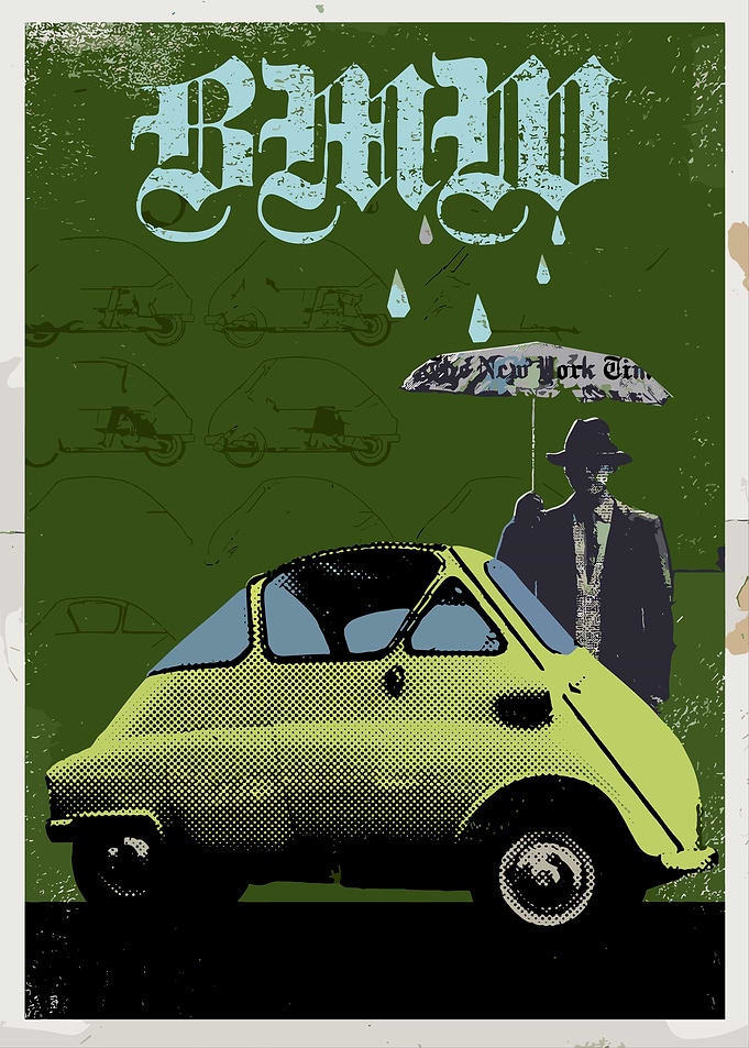 Retro Car Poster