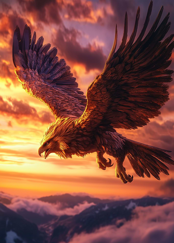 Golden Eagle Soaring
