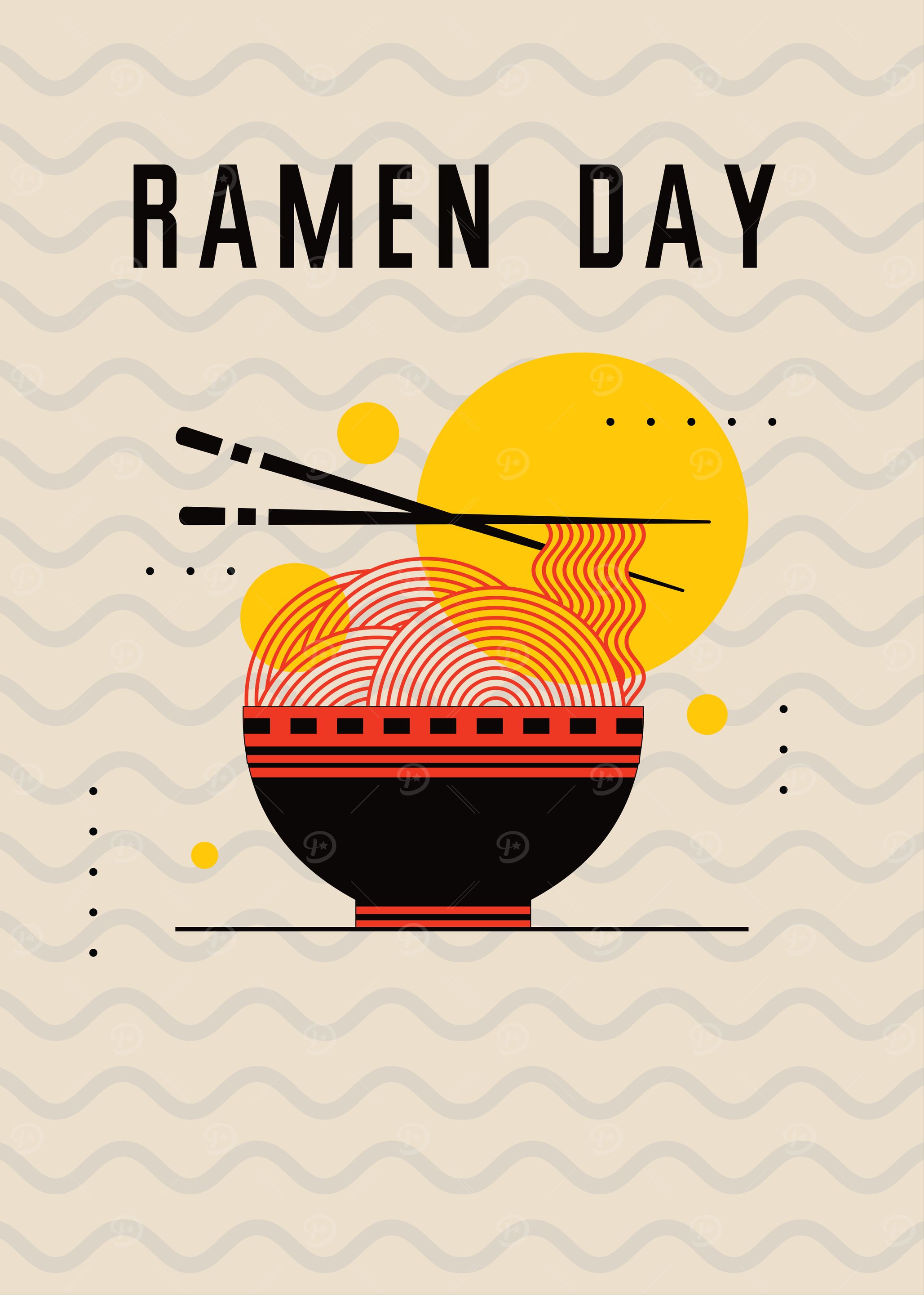 Ramen Day Illustration