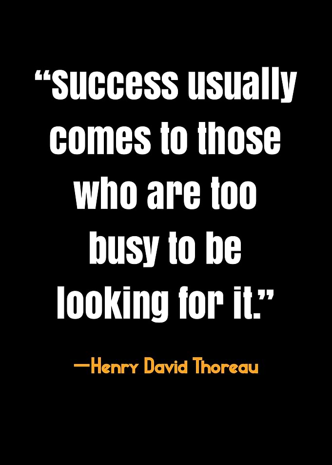 Success Quote - Thoreau