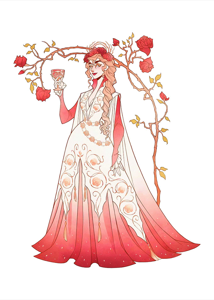 Rose Queen Illustration