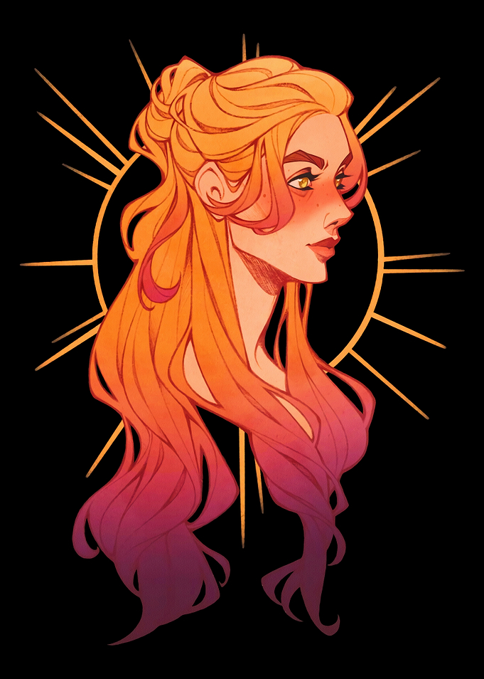 Golden Halo Woman