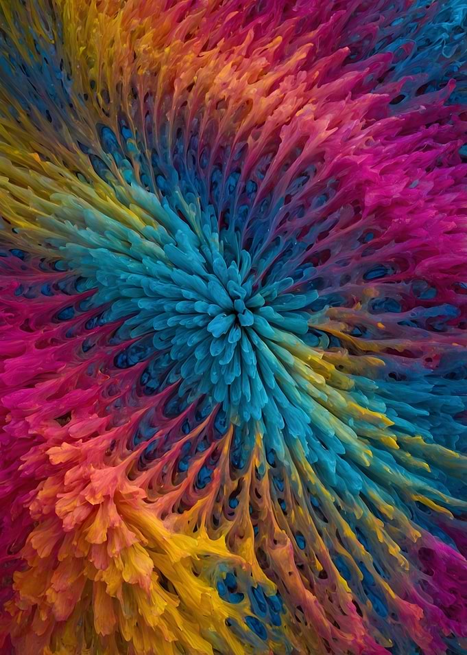 Abstract Colorful Swirls