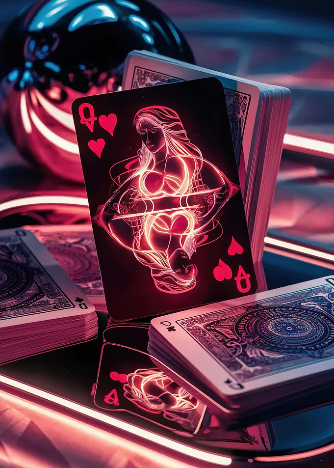 Queen of Hearts Playing Card
