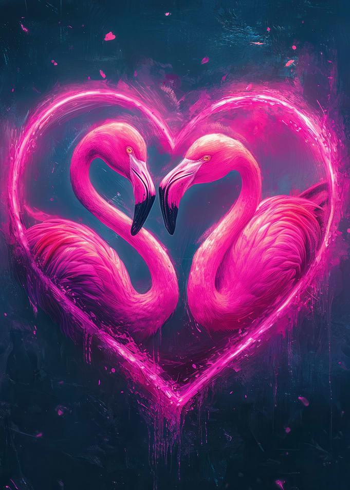 Flamingos in Love