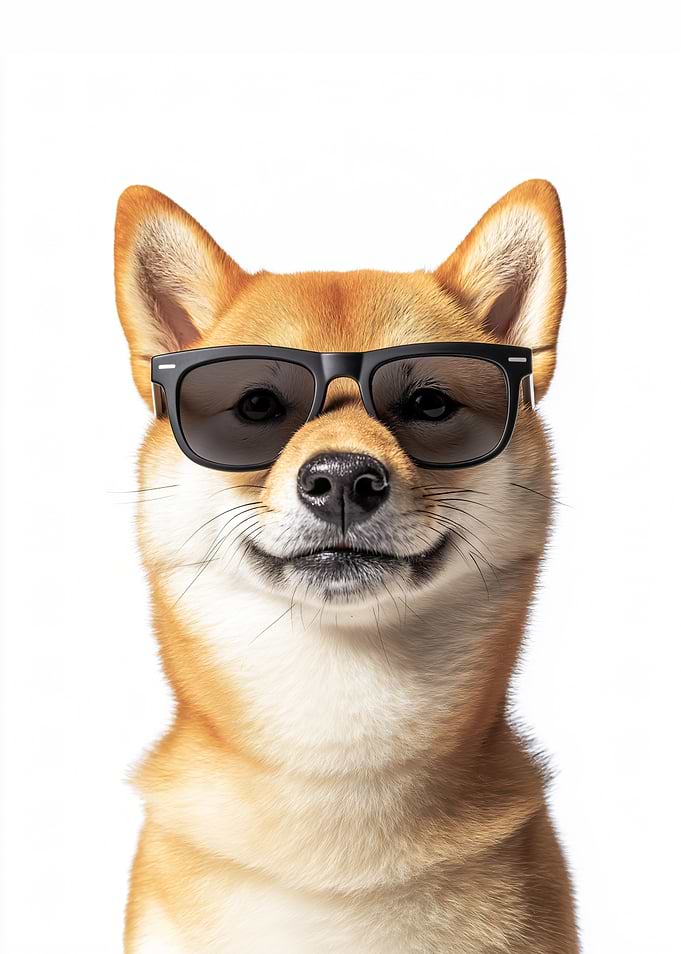 Cool Shiba Inu in Sunglasses