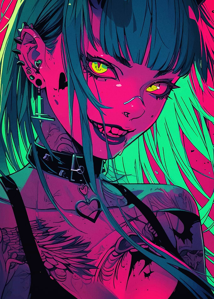 Cyberpunk Anime Girl