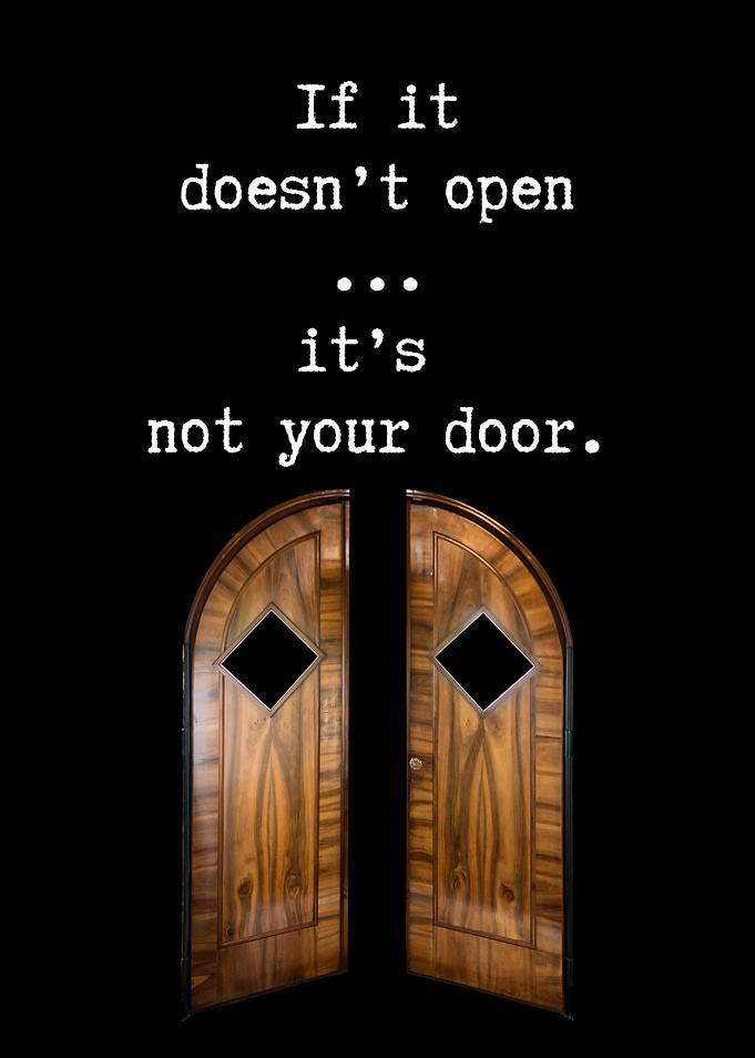 Open Door Quote Poster