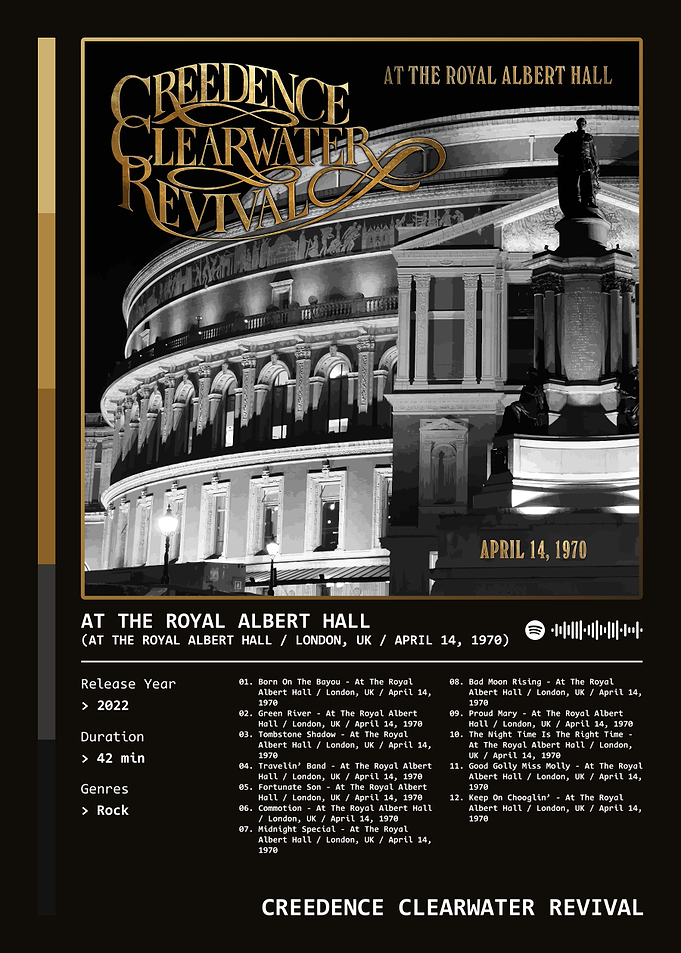 At The Royal Albert Hall (2022) Album by Creedence Clearwater Revival