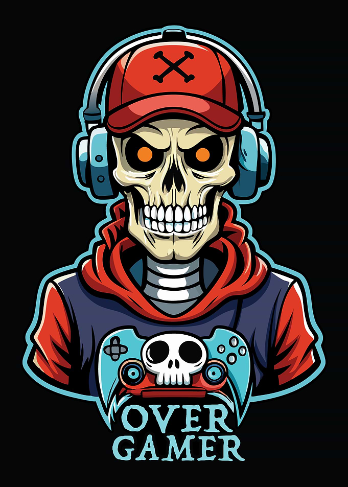 Skull Gamer Mascot