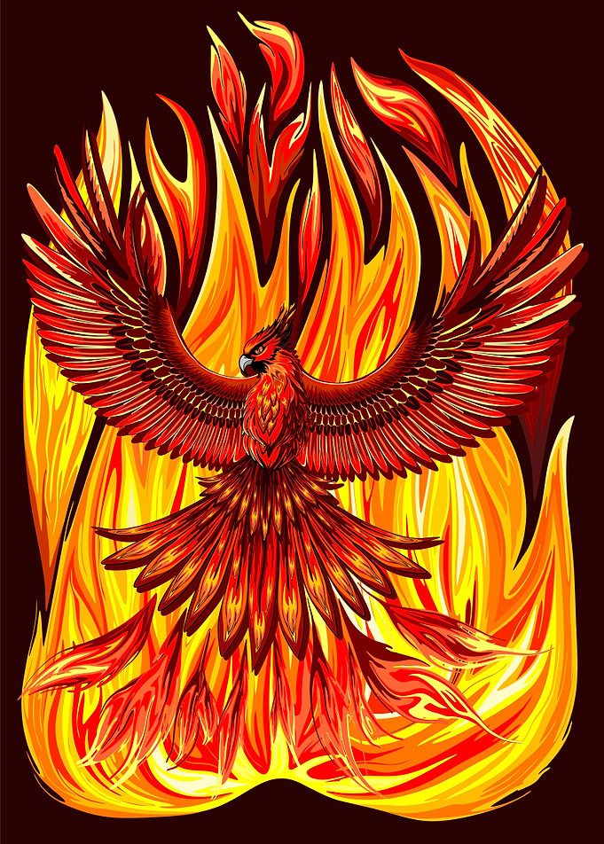Phoenix immortal bird Rising