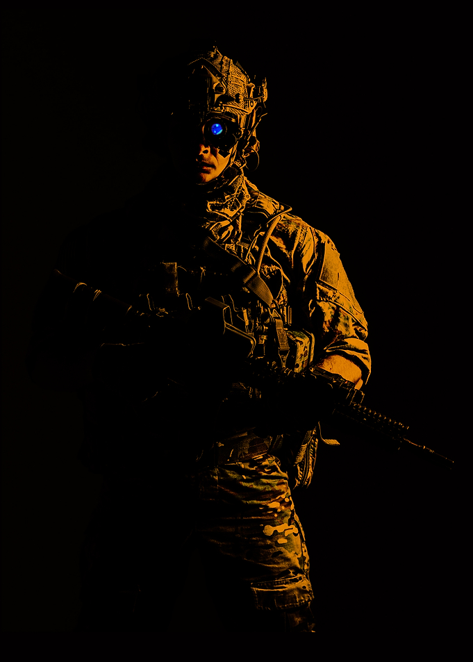 Soldier in Night Vision