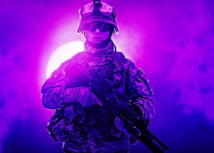 Soldier in Purple Haze