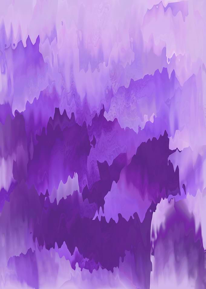 Abstract Purple Waves, Dreamy Fluid Art