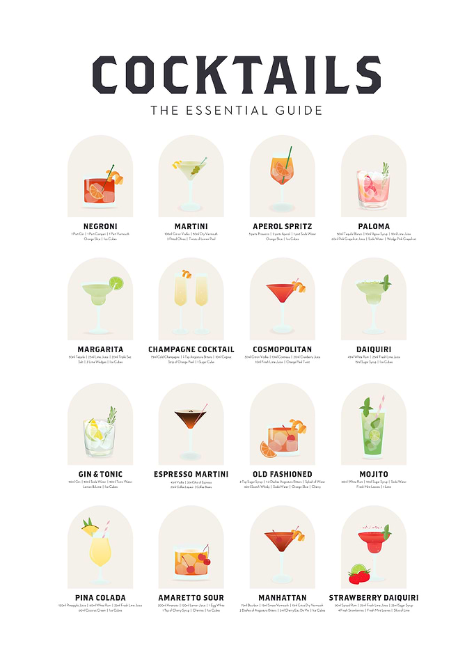Cocktail Guide Illustration