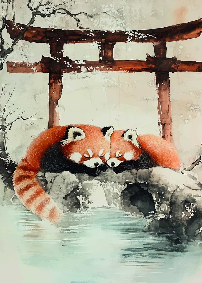Red Panda Sleeping