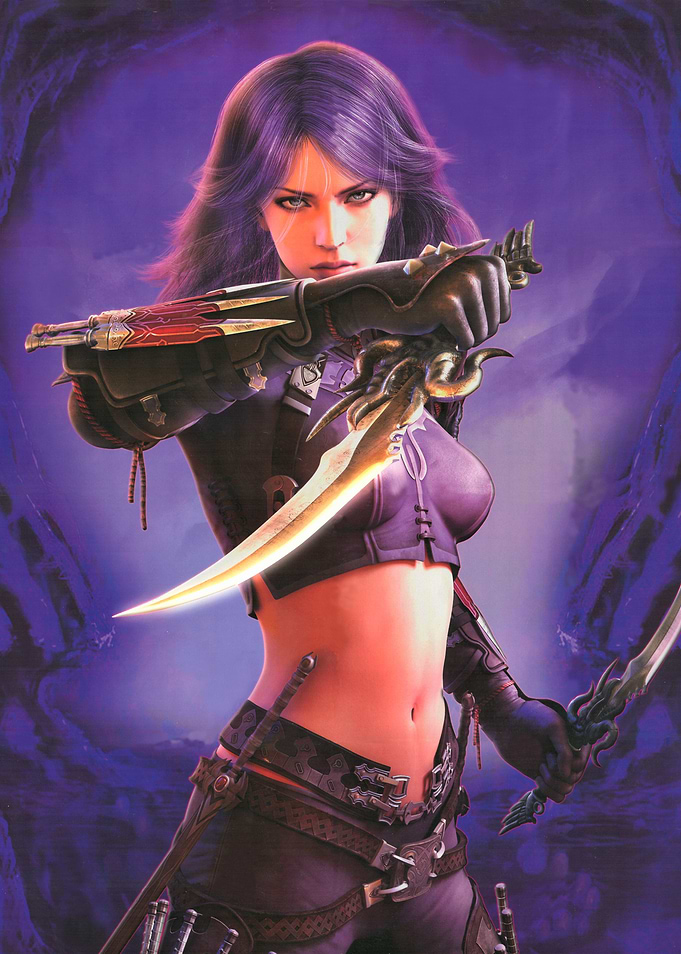 Female Warrior with Dagger