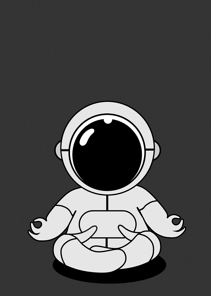 Astronaut Meditating