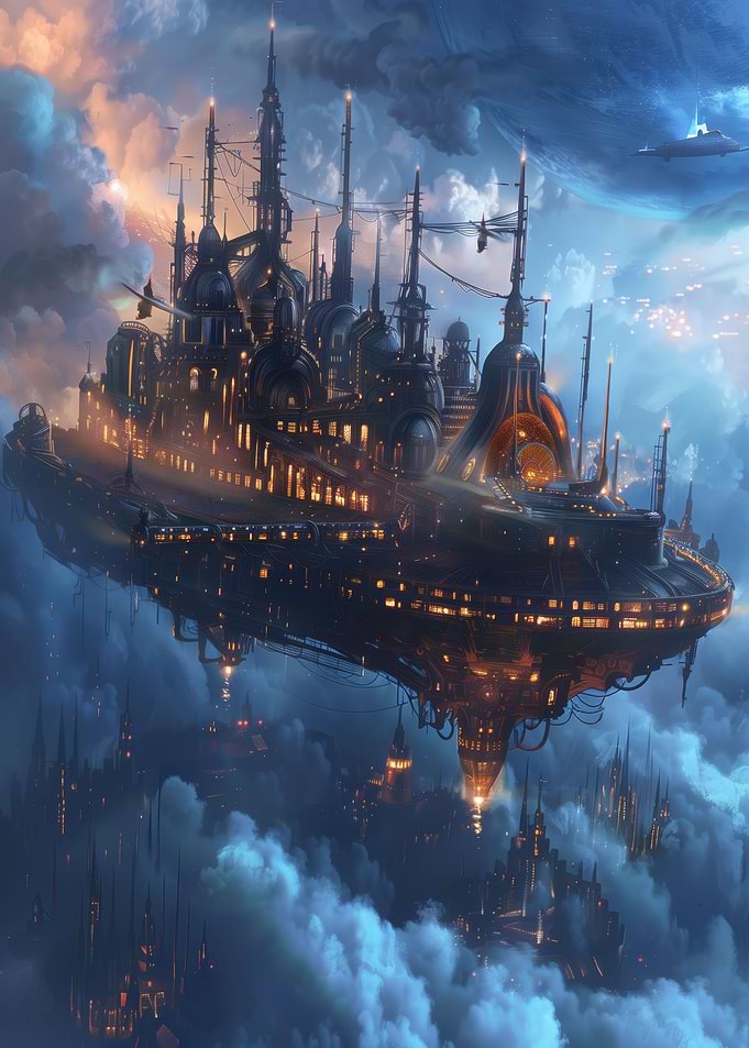 Cyber Steampunk City