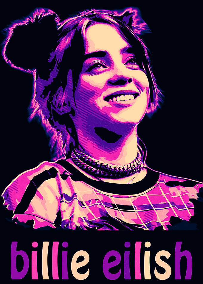 Billie Eilish Pop Art Portrait