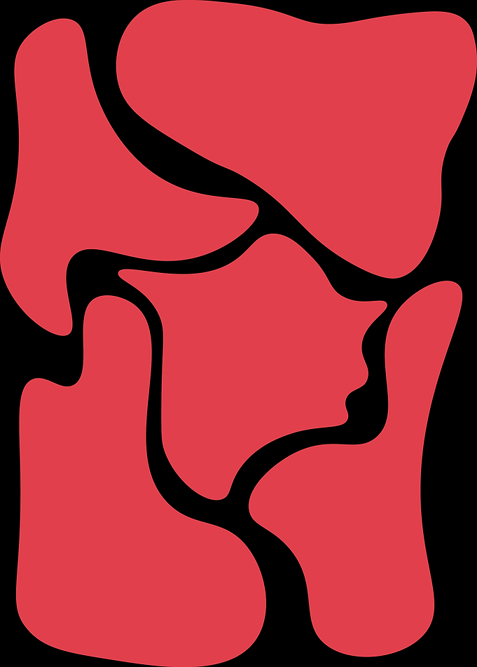 Abstract Red Shapes