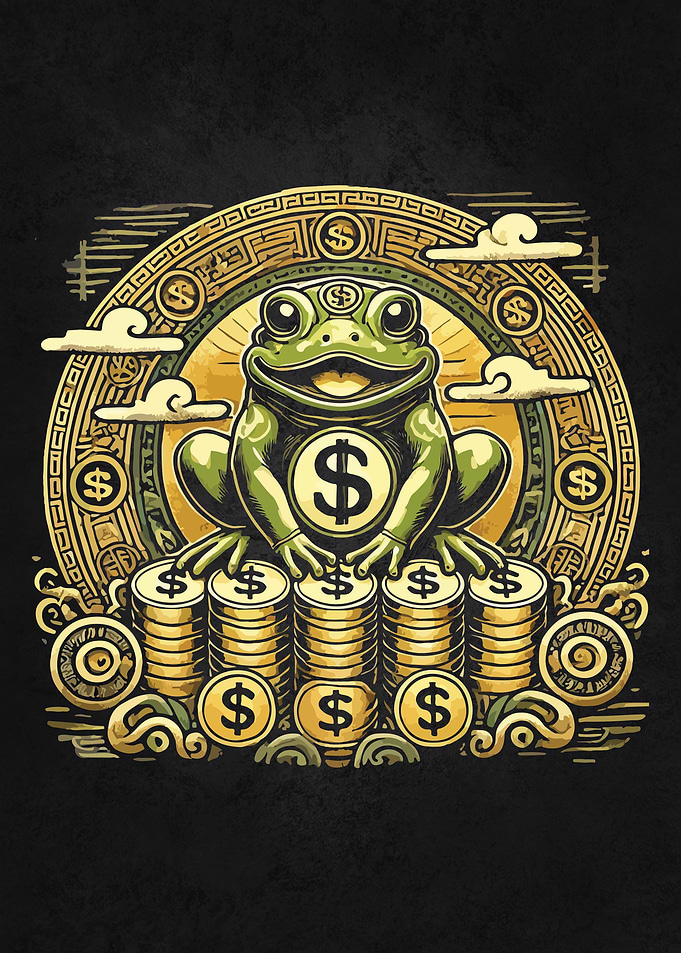 Vintage, Cool Money Frog, Lucky Toad, Jin Chan