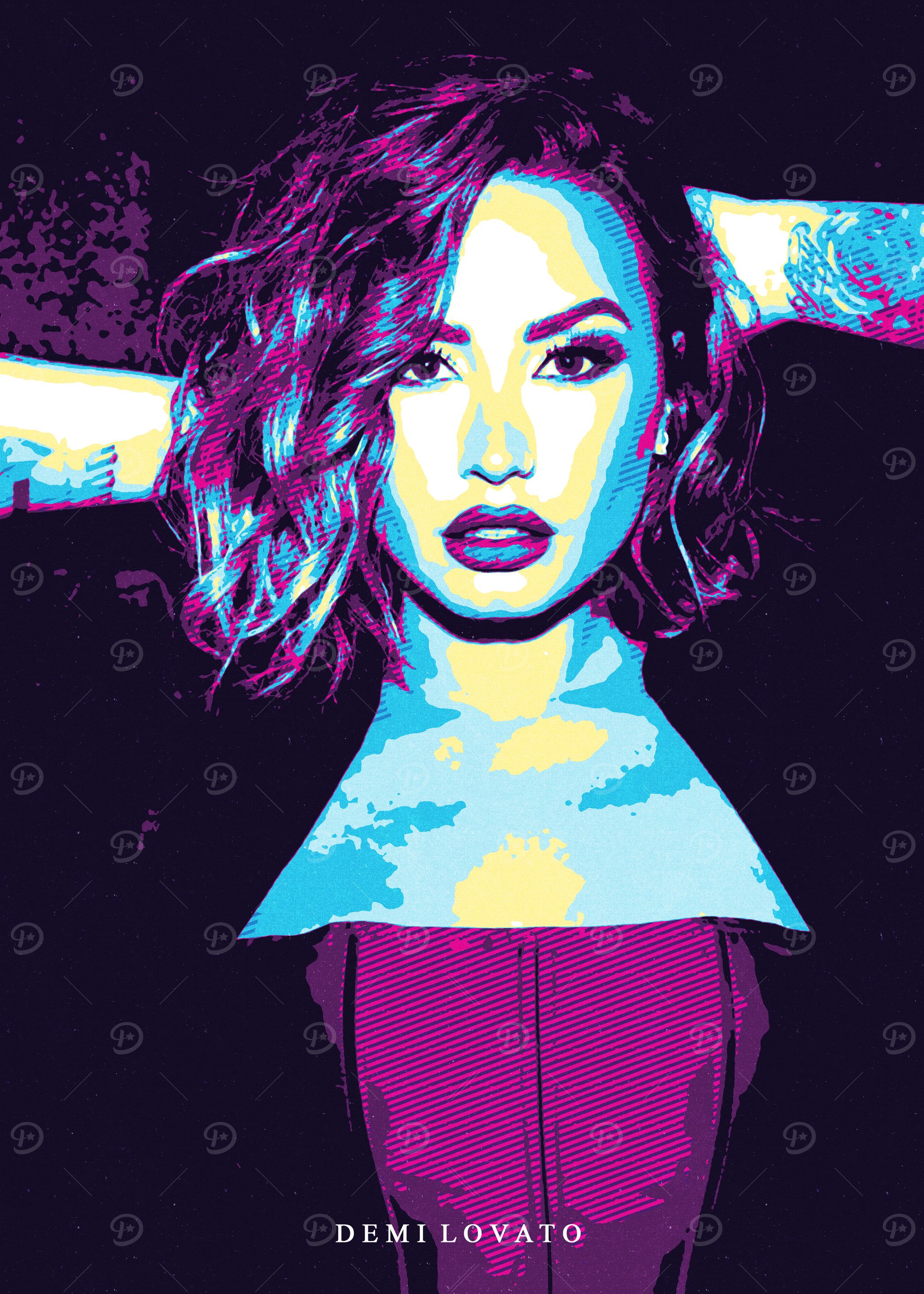 Demi Lovato Pop Art