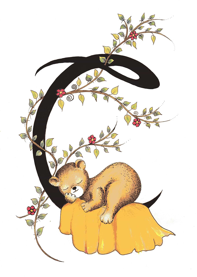 Sleeping Bear on the Letter C